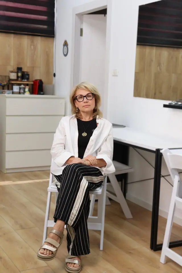 Renata Miroyev in her studio